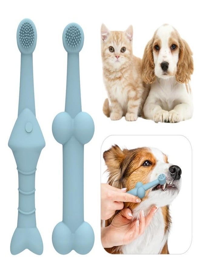 VALUEVIBES Pet Silicone Toothbrush Set -Tooth Brush for Small Breed Small Pets Ferret|Pet Supplies | Dog Supplies | Health Care | Oral Hygiene (GREEN, M) - Image 3