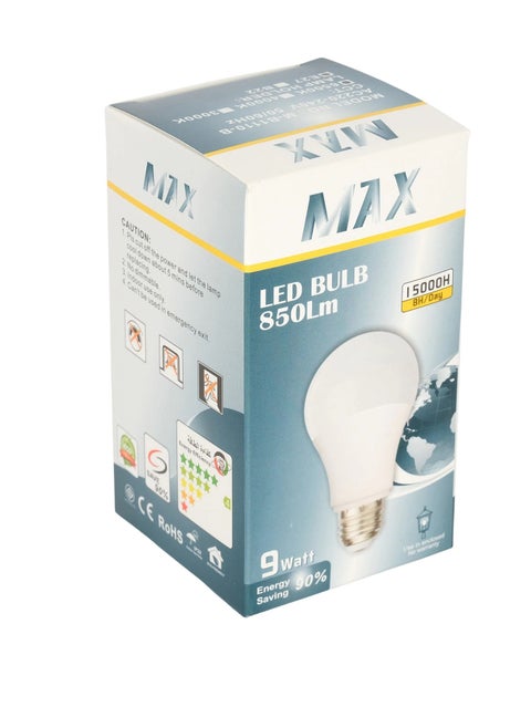 LED GLS Lights Bayonet Cap BC, 9watt 850LM Bulbs, 6500K Cool White, A60 E27 B22 Energy Saving Not Dimmable Globe Lamps For Bedroom Downlight Table Lamp Chandelier Hallway Ceiling Lamp etc.