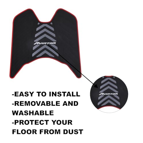 Ramanta Aviator BS4 Washable FloorMat Anti Skid Heavy Duty Foot Mat for Scooter Rubber Anti-Slip Foot Mat Scooter Floor Protector Compatible with for Aviator BS4 (1 PC) - Image 5