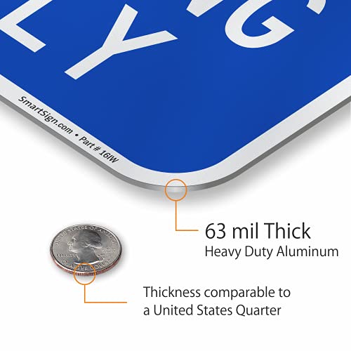 SmartSign "Handicap Parking Only" Sign | 12" x 18" 3M Engineer Grade Reflective Aluminum - Image 5