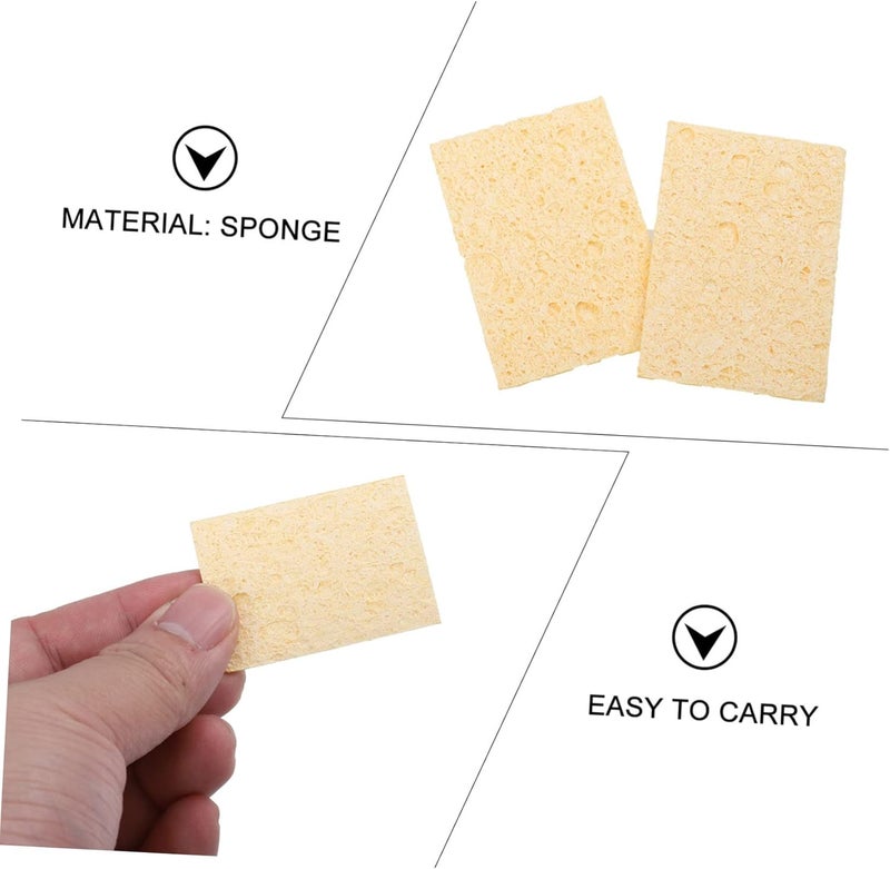30Pcs Rectangle Solder Tip Cleaning Sponge Pads Welding Sponges for Efficient Soldering and Cleaning Tasks - Image 3