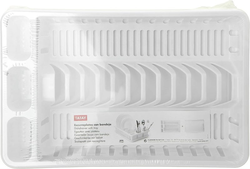 Tatay Dishdrainer with Tray - White - Image 2