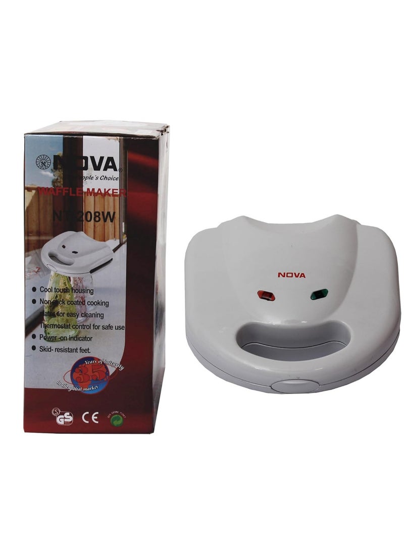 NOVA 208W 750-Watt Waffle Maker (White)  - Image 3