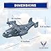 Lollipop United States Air Force Military Helicopter V22 Osprey Airplane 172 Scale Aircraft Carrier Model BattleRescue Helicopter Toy wSounds 3 - Image 4