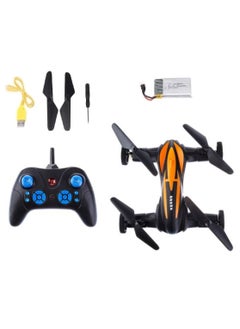 DIGI CORE LH-X21 RC Car Mini Drone 2-In-1 RC Flying Car & Drone Headless Mode 3D Rolling One-key Return Portable Drone & RC Car For Adults And Kids Orange/Black  - Image 1