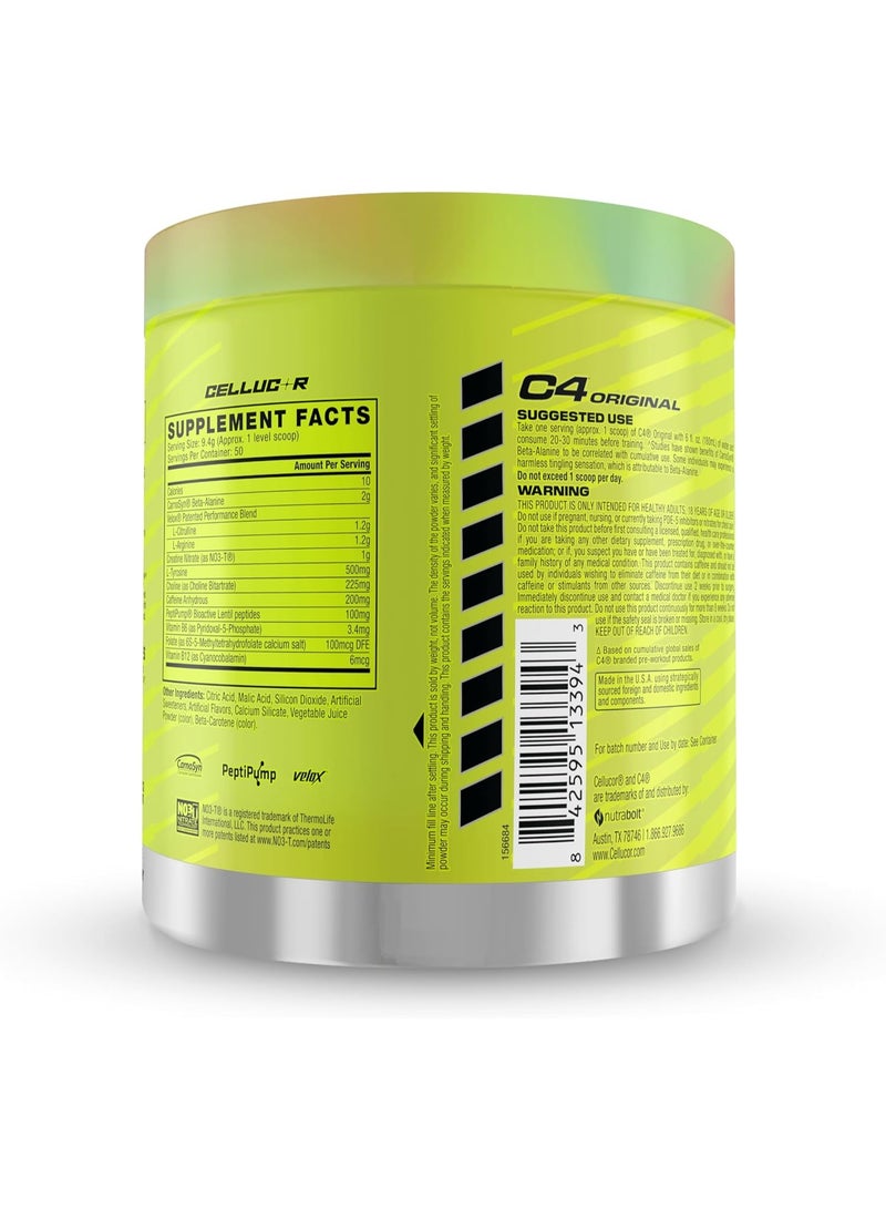 سي4 مسحوق Cellucor C4 Original المخصص للاستخدام قبل التمرين، بنكهة البطيخ - 50 حصة - Image 3