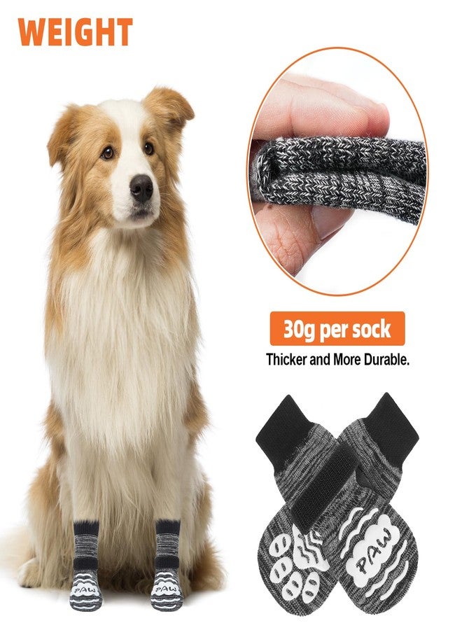 NESAYVER Dog Socks Shoes for Hot Pavement to Prevent Licking Paws, Summer Anti Slip Pet Booties with Grip Traction Control for Hardwood Floors, Grippy Boots & Paw Protectors for Small Medium Large Senior Dogs - Image 4