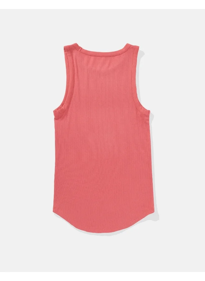 American Eagle Crew Neck Knitted Tank Top
