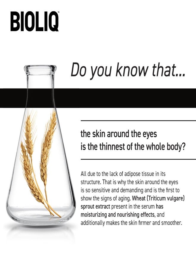 BIOLIQ بيوليك - سيروم العين المكثف المحترف - حمض الهيالورونيك للترطيب، مستخلص براعم القمح لتنعيم التجاعيد، دوائر داكنة، رولر تبريد - 15 مل - Image 2