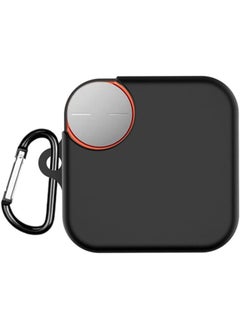 SJet Silicone Cover Case for CMF Buds Pro 2, Protective Case Cover with Carabiner (Black)  - Image 1
