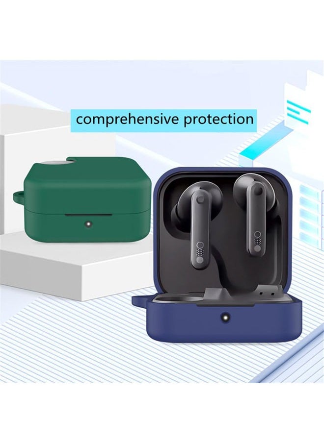 سجيت غطاء سيليكون لسماعات CMF Buds Pro 2، غطاء حماية مع مشبك (أسود)  - Image 3