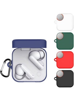 SJet Silicone Cover Case for CMF Buds Pro 2, Protective Case Cover with Carabiner (Black)  - Image 2