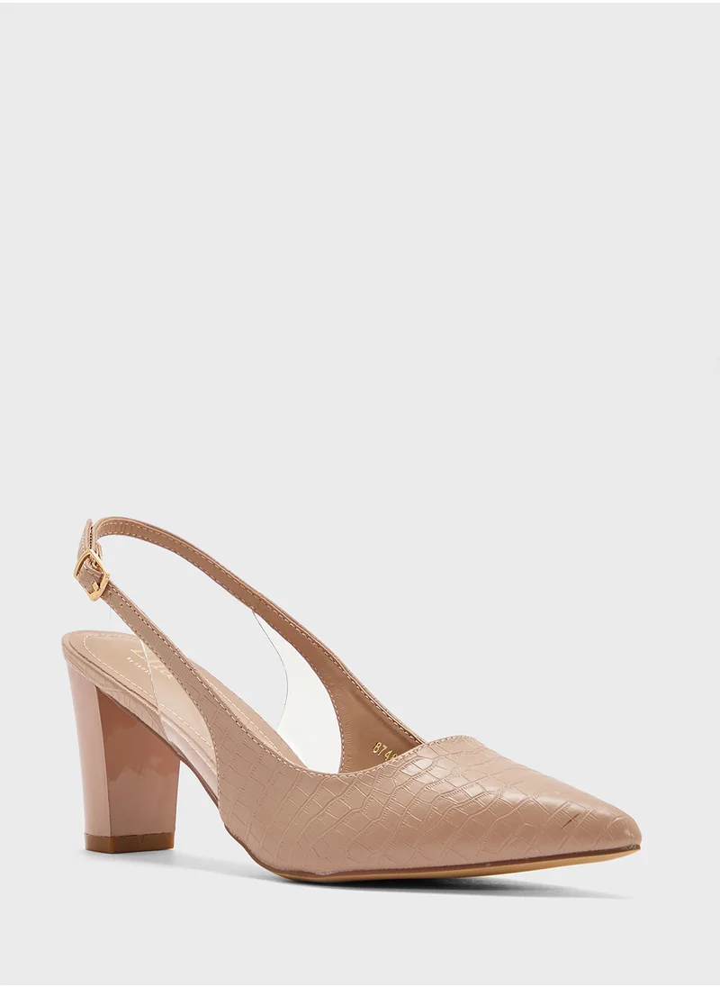 ايلا Croc Effect Sling Back Pump