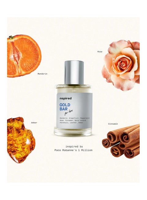 Gold Bar Inspired by Paco Rabanne's 1 Million For Him - EDT