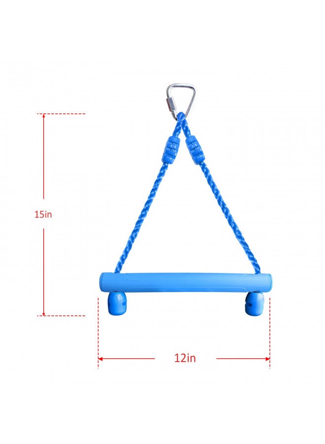 Rainbow Craft 3-Pack Kids Ninja Monkey Bars - Trapeze Swing Bars for Ninja Obstacle Course Attachments - 3pc of Blue, Red & Green Color - Image 2
