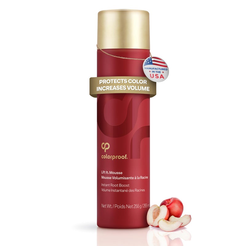 ColorProof Volume Lift It Hair Mousse 9 Fl Oz Volumizing Mousse White Nectarine Scent