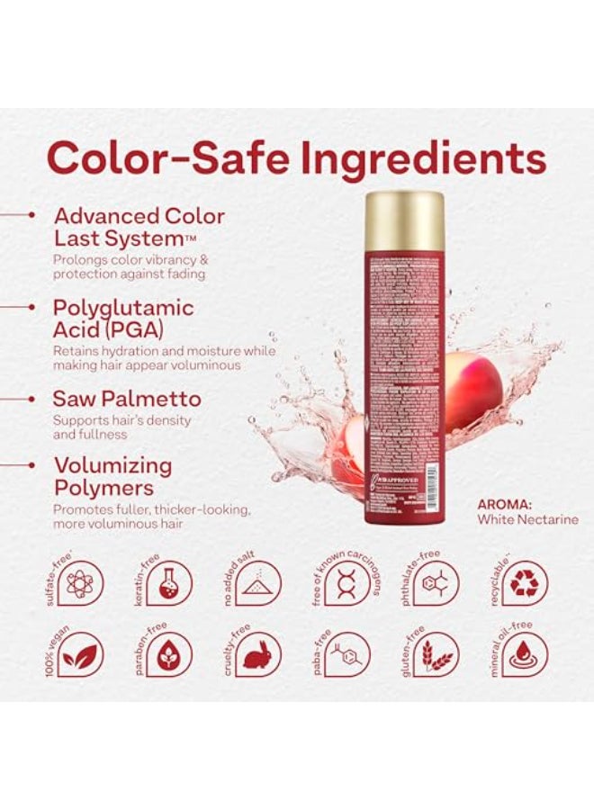 ColorProof موس الشعر ColorProof Volume Lift It 9 أونصة سائلة برائحة النكتارين الأبيض - Image 4