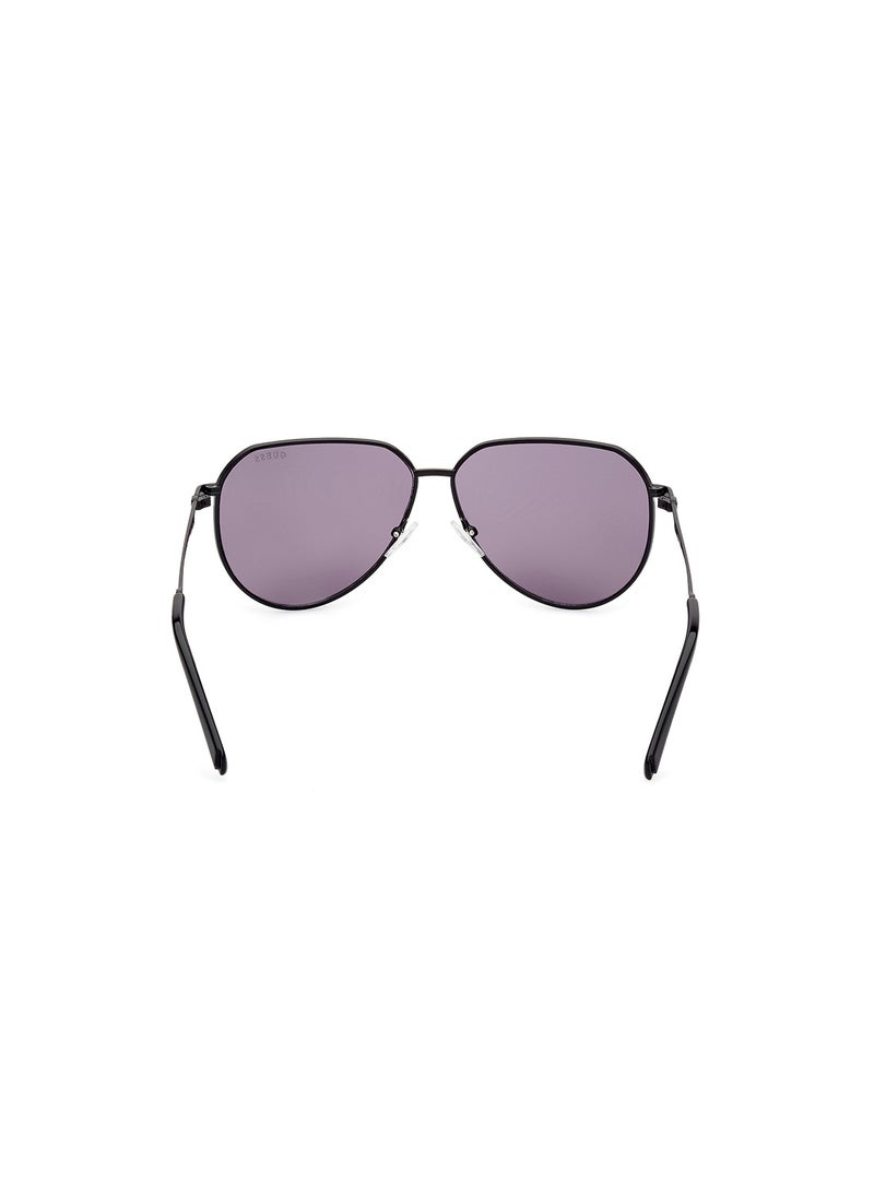GUESS Men's UV Protection Pilot Sunglasses - GU0008901Y62 - Lens Size: 62 Mm  - Image 5