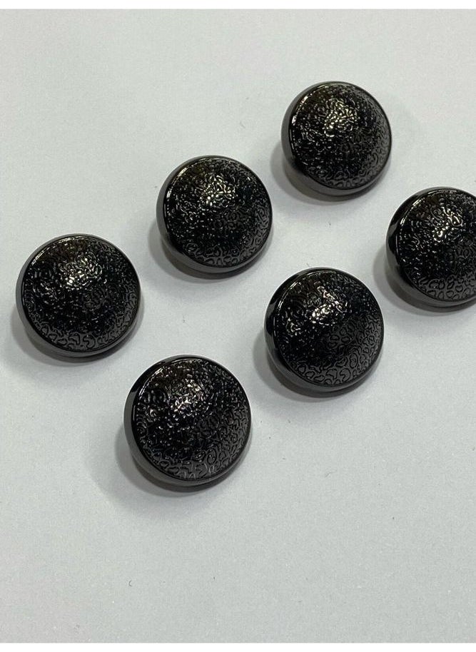 Karan Tuhafiye Karan Haberdashery Metal Button/cardigan Vest Length/6 Piece Set/1.8 CM/JX019/ANTHRACITE  - Image 1