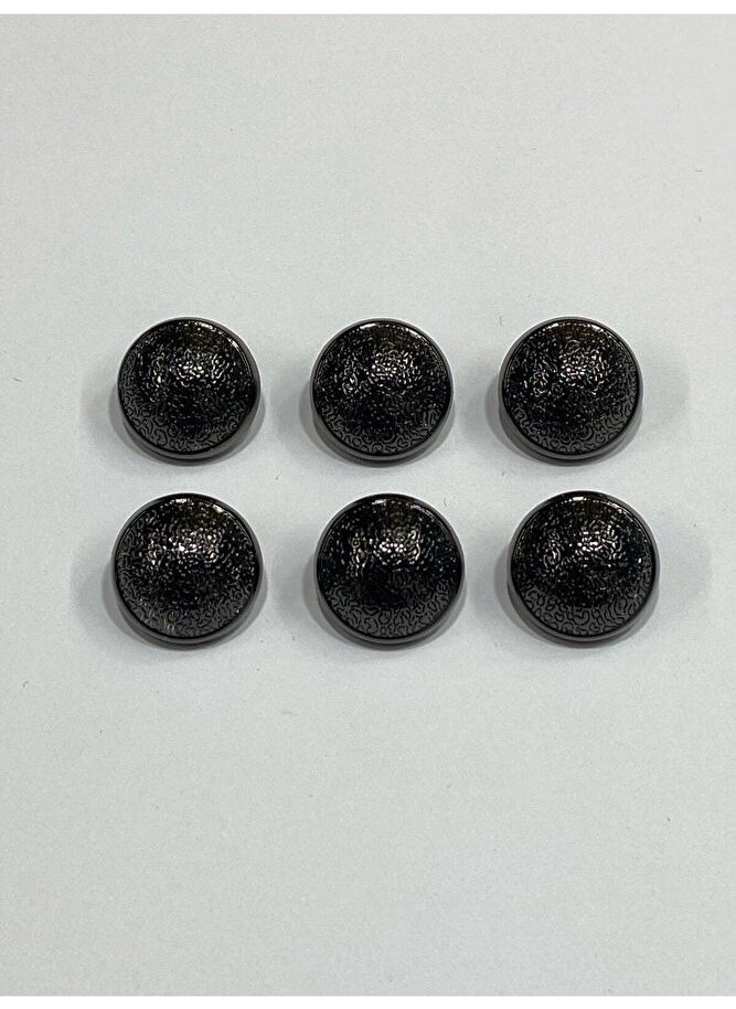 Karan Tuhafiye Karan Haberdashery Metal Button/cardigan Vest Length/6 Piece Set/1.8 CM/JX019/ANTHRACITE  - Image 3