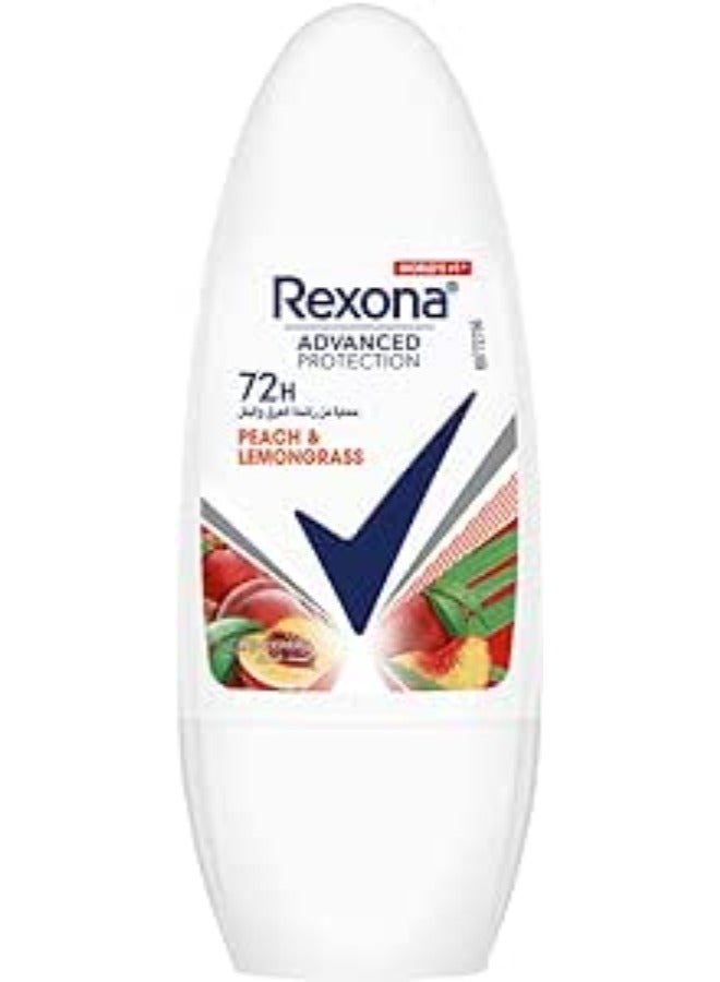 Rexona Women Roll On Antiperspirant Peach Spark & Lemongrass 50 Ml