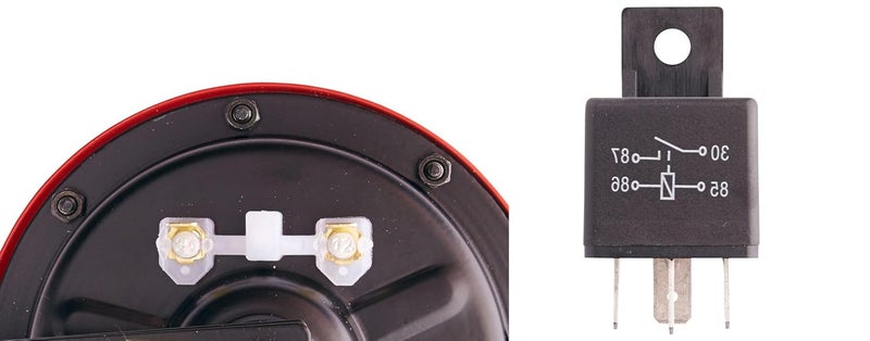 Hella 003.399-842 Red Grill Super tone Horn Set (12V,300/500 Hz,105-118 dB @ 2 m) | For Bikes and Cars | Red - Image 5