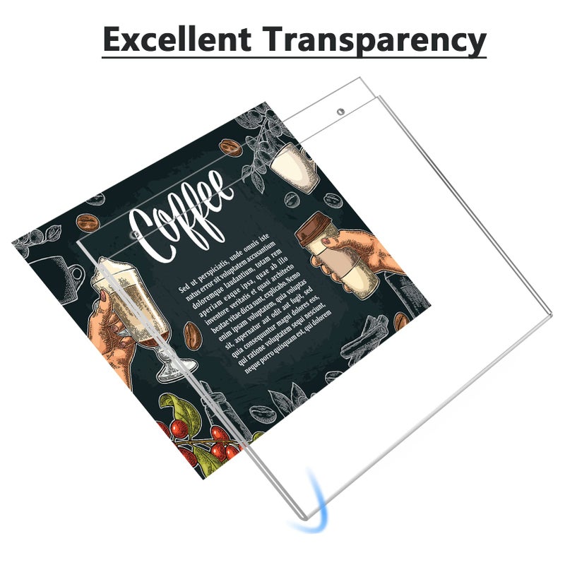 MaxGear Wall Mount Sign Holder 8.5 x 11 Inch, Clear Plastic Picture Frames with Mounting Screws, Door Sign Holders and Document Display Frame for Home, Office, Store, Landscape, 12 Pack - Image 4