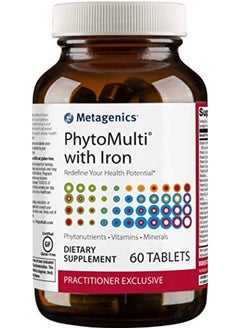Phytomulti With Iron Daily Multivitamin Supplement With Phytonutrients Vitamins And Minerals For Multidimensional Health Support 60 Tablets 30 Day Supply