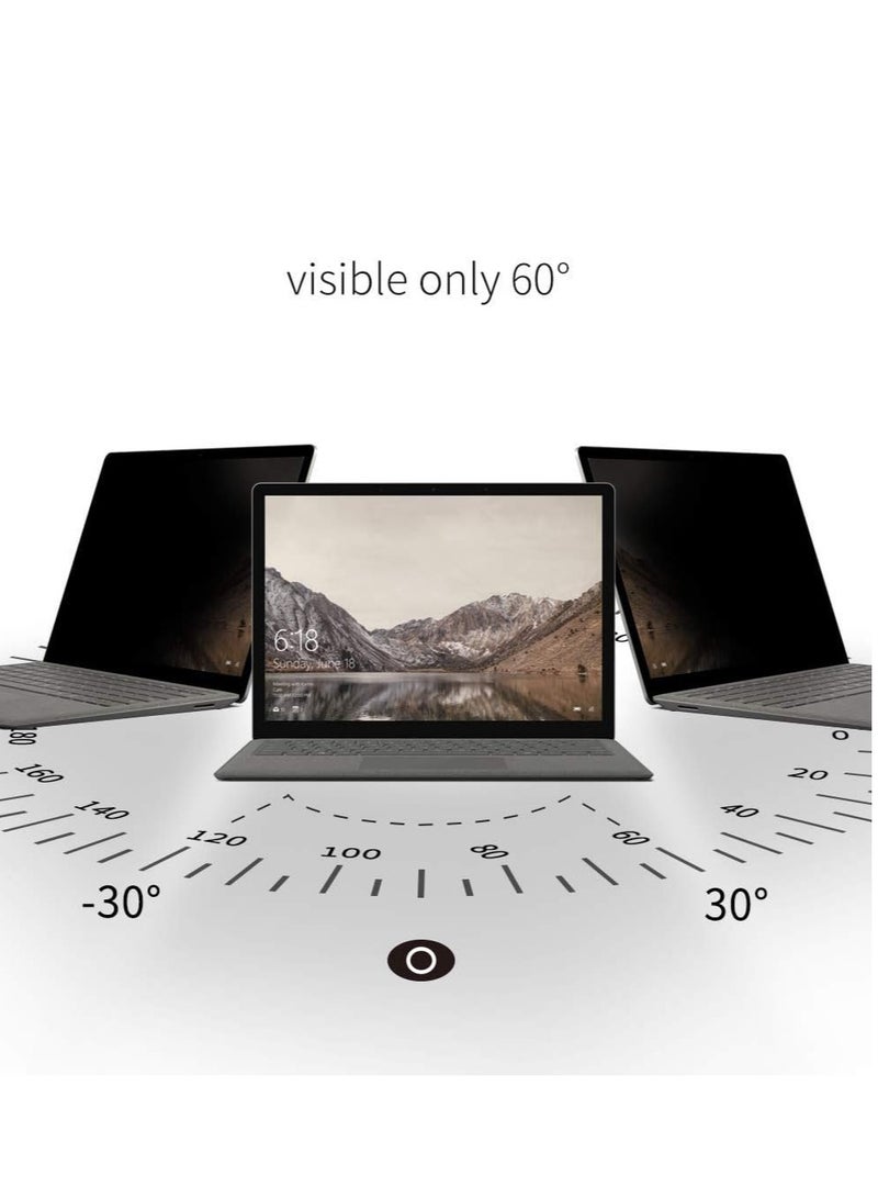 Magnetic Privacy Filter Compatible with 13.5 Inch Surface Laptop 6/5/4/3/2/1, Removable Anti-Glare Blue Light Laptop Privacy Screen Black Security Private - Image 2