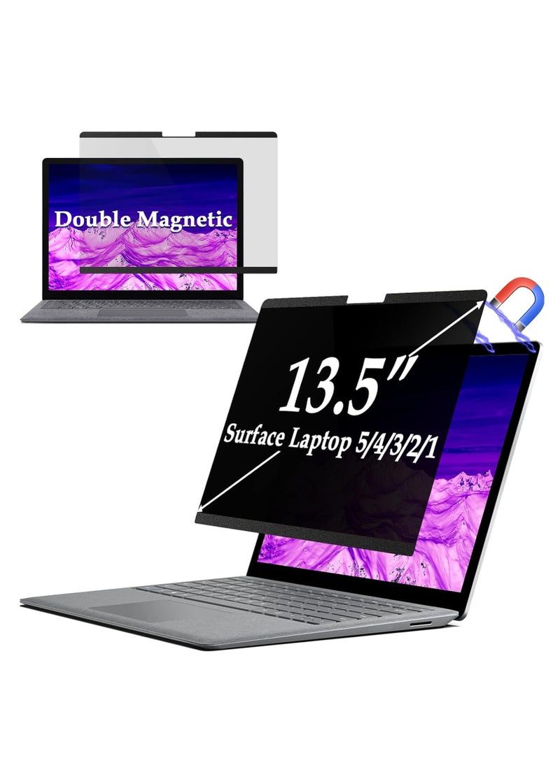 Magnetic Privacy Filter Compatible with 13.5 Inch Surface Laptop 6/5/4/3/2/1, Removable Anti-Glare Blue Light Laptop Privacy Screen Black Security Private - Image 5