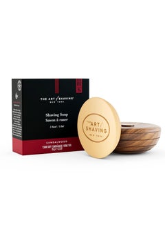 THE ART of SHAVING The Art of Shaving Shaving Soap Set - Shave Soap Refill with Wood Shaving Bowl, Protects Against Irritation, Sandalwood, 3.3 Ounce  - Image 1