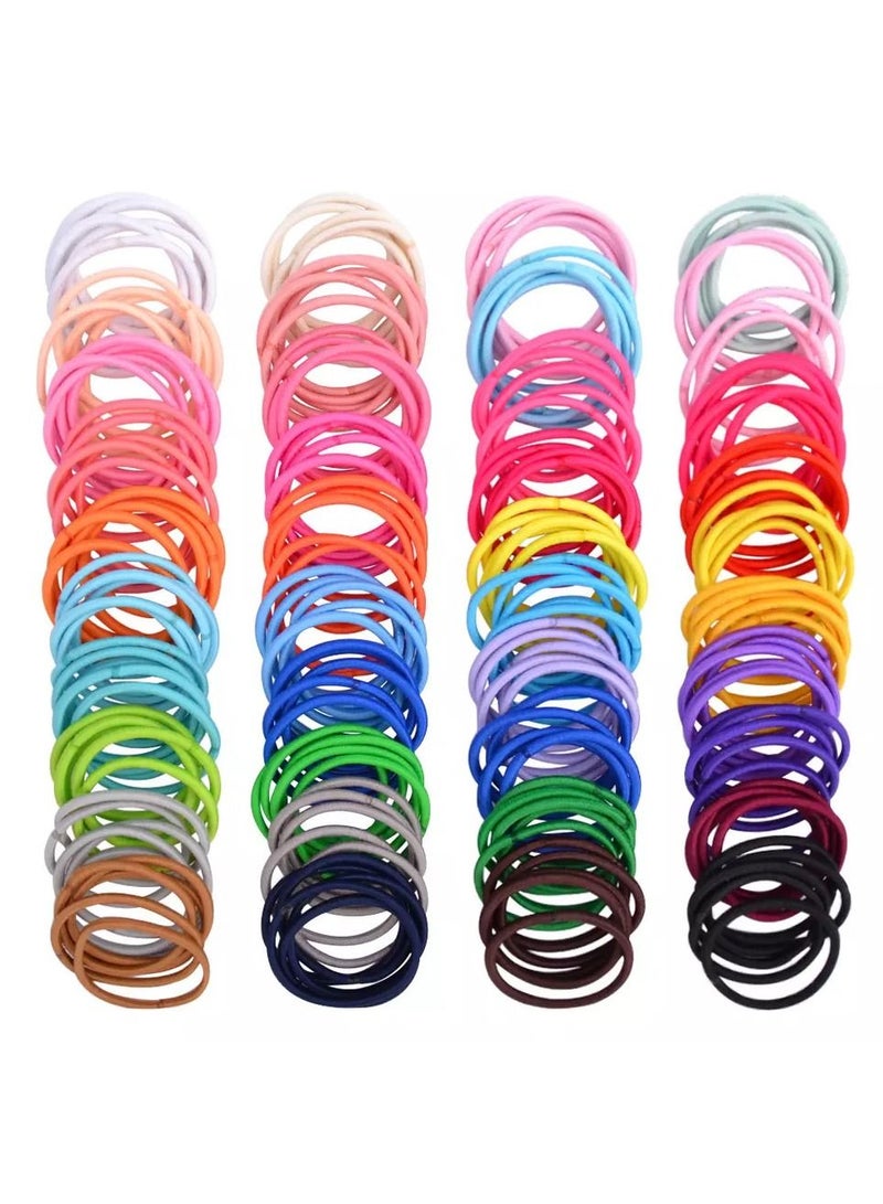 MARGOUN 200Pcs Hair Ties Elastic Hair Bands Ponytail Holder Girls Women Kids Hair Accessories - Image 2