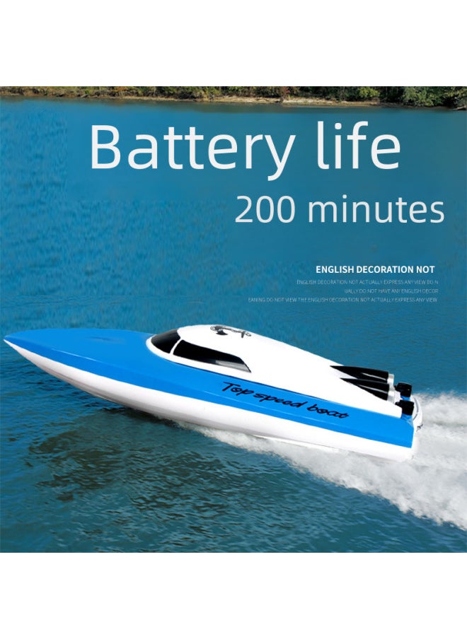 Remote Control Boat Toy Dual Motors High Speed Water Splashing Stunt Performances-Color:25cm Red Remote Control Boat (with 1 100-minute Battery)  - Image 2
