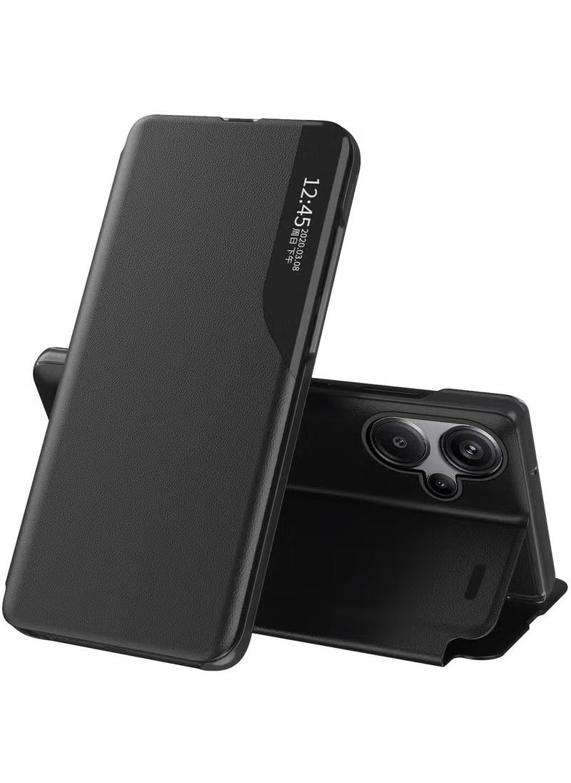 General - Case Compatible with Redmi Note 13 Pro Plus, Redmi Note 13 Pro+ Case Clear View Leather with Kickstand Magnetic Flip Phone Case Women Men Shockproof Protective Cover - Image 1