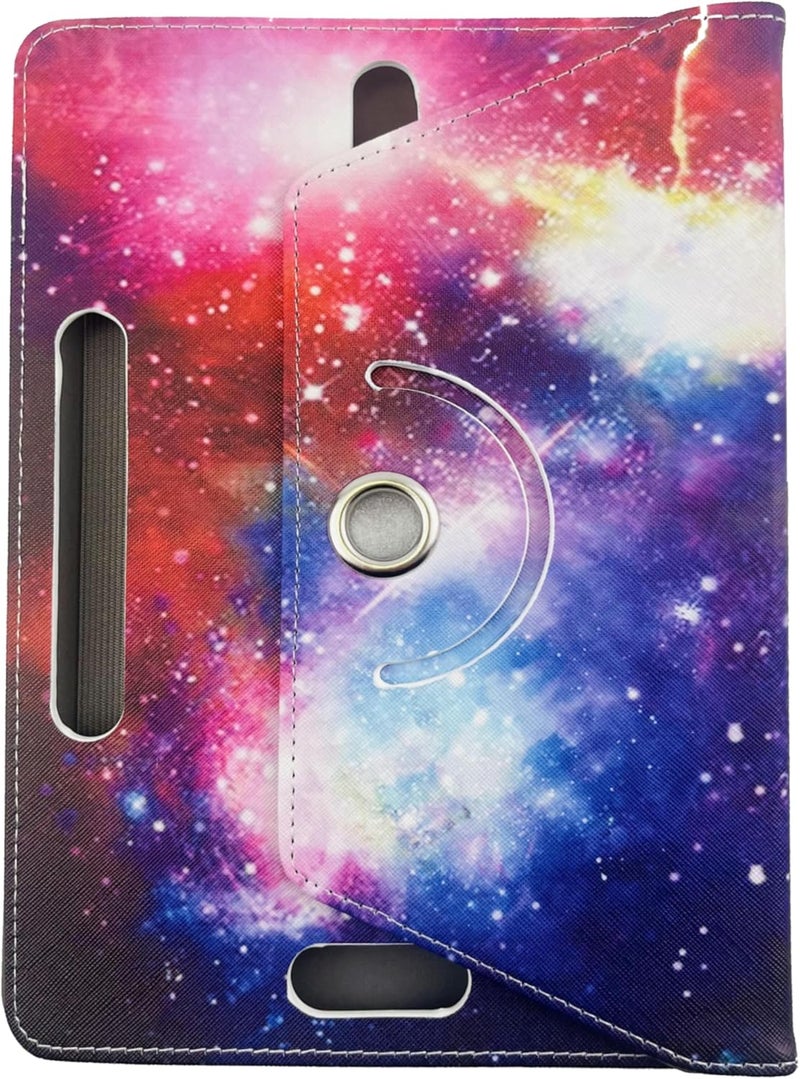 EKAM Universal Stand Folio Case Cover for All 8" Tablets (Fire HD 8, Lenovo Tab M8 8 inch, iPad Mini 5/4/3/2/1,iPad mini 6), PU Leather case Fit for all 8inch tablets (Rainbow) - Image 3