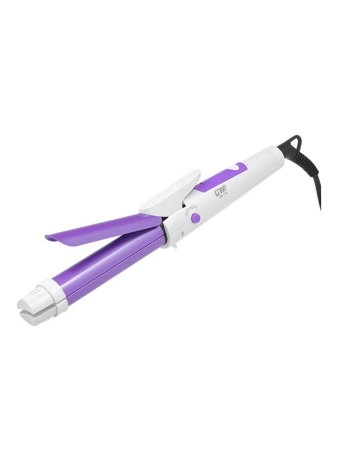 NIBEMINENT 2-in-1 Professional Ceramic Hair Straightener Purple/White 35 x 5 9cm - Image 3