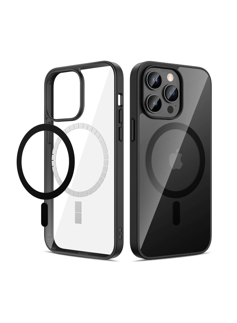 vesus Protective Shockproof Ultra Slim Bumper Designed Magnetic MagSafe Case Cover For Apple iPhone 14 Pro Max Black - Image 1