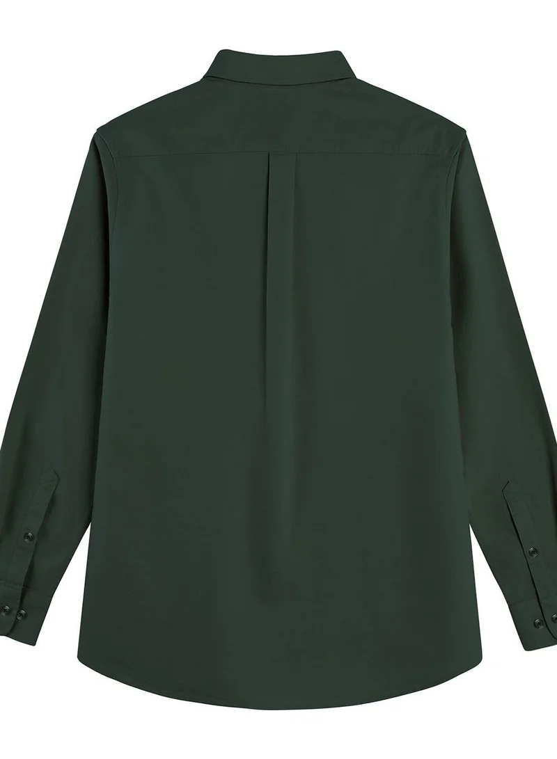 GIORDANO Men's Oxford Long Sleeve Shirt