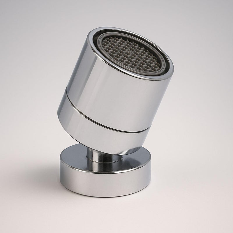 Prem's صنبور مطبخ قابل للدوران 360 درجة من الفولاذ المقاوم للصدأ | موسع صنبور | مهوى حوض دوار | مهوى موفر للمياه | يناسب خيوط أنثوية 22 مم مطلية بالكروم - Image 3