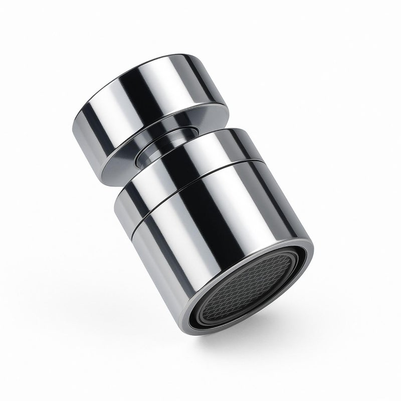 Prem's صنبور مطبخ قابل للدوران 360 درجة من الفولاذ المقاوم للصدأ | موسع صنبور | مهوى حوض دوار | مهوى موفر للمياه | يناسب خيوط أنثوية 22 مم مطلية بالكروم - Image 2