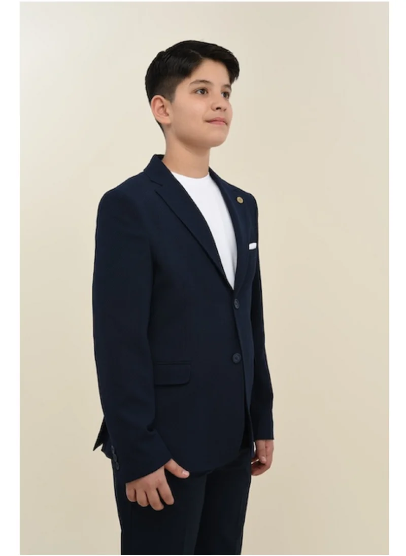 VIA BAMBINO Formal Boys Navi Suit 9091