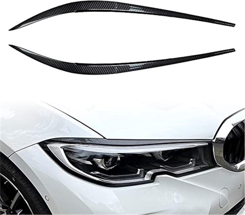 Yurefax Carbon Fiber Headlight Eyelid Trim for 3 Series G20 - Image 3