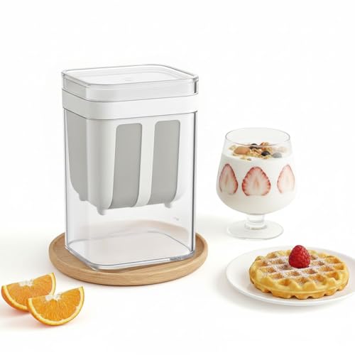ZEVON Hung Curd Maker for Home | Yogurt Filter Strainer,1100 ML Greek Yogurt Strainer with a Fine Mesh BPA-Free | Curd Maker - Image 1