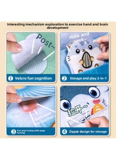 Generic Quiet Tearing Book Baby Can Chew Baby Puzzle Early Education Cloth Book Toy 8 Hand Tearing Book 6 Tear Not Broken 0-Color:[full Set] Three Luxury Packs  - Image 5
