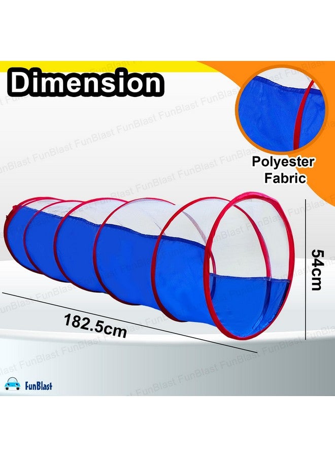 FunBlast Tunnel Tent for Kids, Foldable Outdoor Tunnel for Toddlers, 6 Feet Long Tunnel Tent for Kids, Girls and Boys, Pop-Up Activity Toys (Multicolor) - Image 2