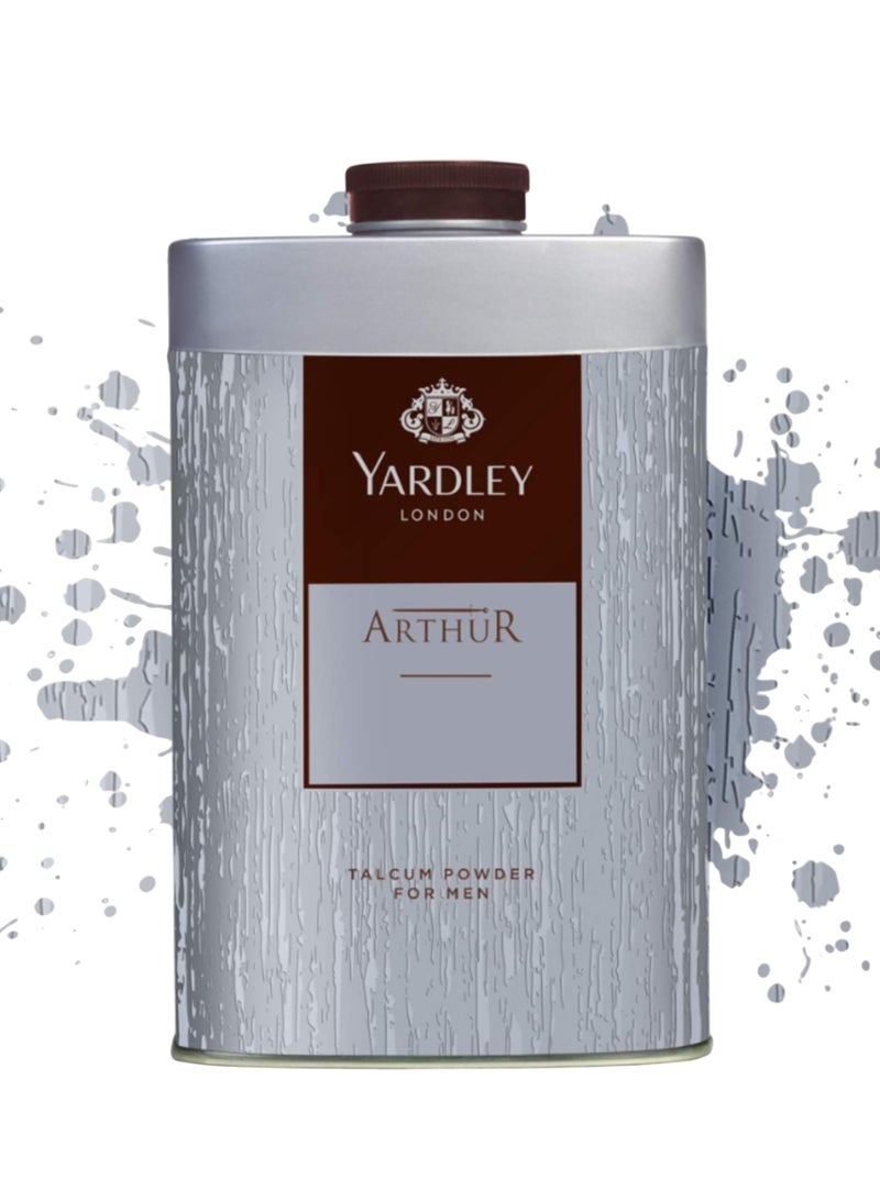Yardley Arthur Deodorising Talc For Men 250g - Image 2
