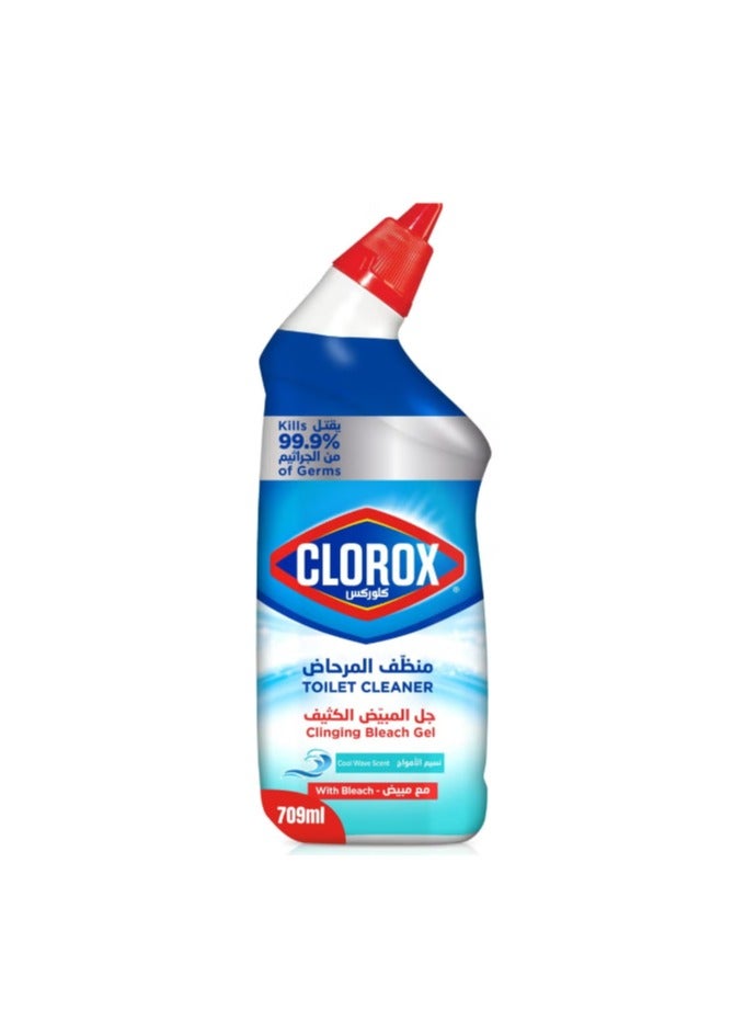 Clorox Toilet Bleach Cleaner Gel, Disinfecting Bowl Cleaner 709ml