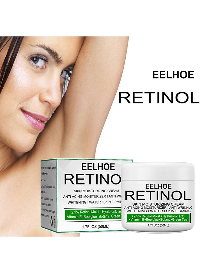 إيلهو كريم مرطب للبشرة بالريتينول ، ميلانين لتفتيح البشرة وتفتيحها ، كريم مرطب للكوع والإبط أبيض 50 مل - Image 3