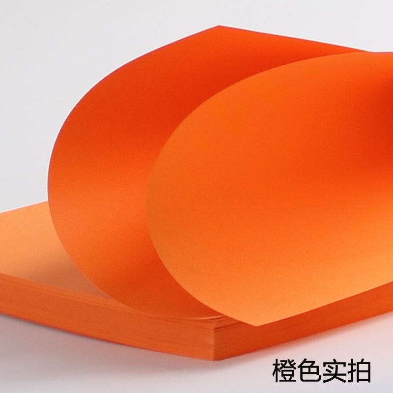 Generic Colorful A6 Copy Paper 120g Blank Draft Printing 80g A6-80 g orange 500 sheets/bag 