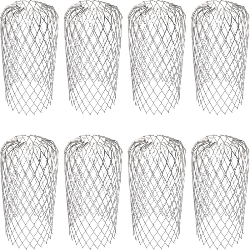 NSBELL 8PCS Gutter Guard Strainer Aluminum Downspout Mesh Filter Preventing Blockage Leaves Debris from Clogging Pipes(3 inch) (8) - Image 1